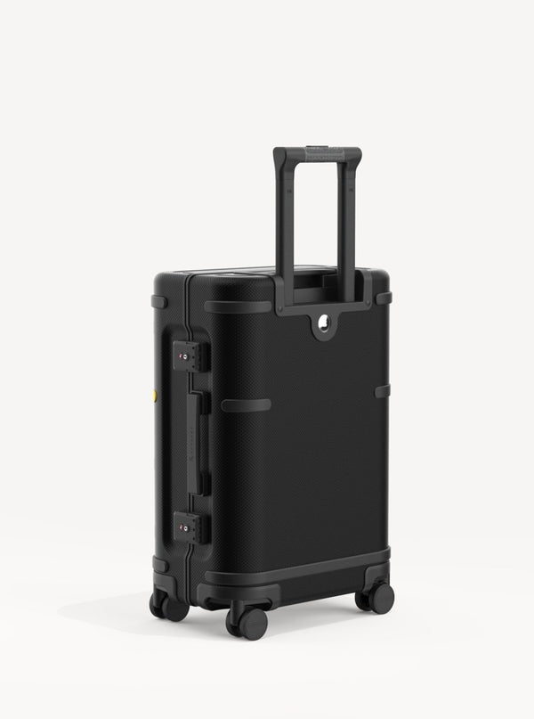 Fusion Tag Smart Carry-On Plus Black - Samsara Luggage