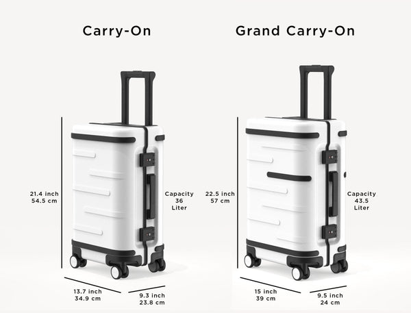 Carry-on White - Samsara Luggage
