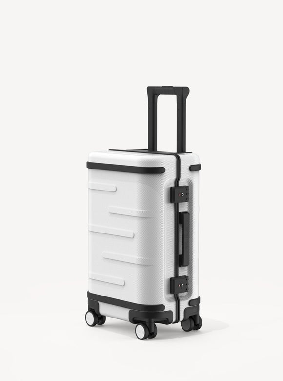 Tag Smart Classic Carry-On White - Samsara Luggage
