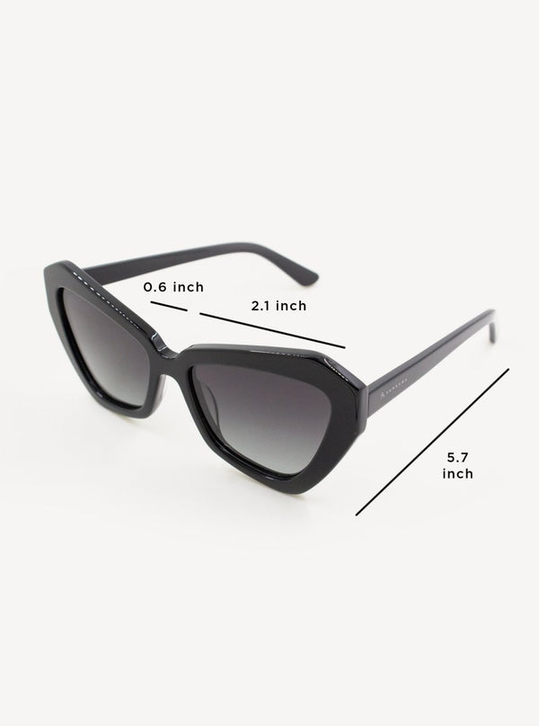 Uptown Sunglasses Black - Samsara Luggage