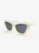 Uptown Sunglasses White - Samsara Luggage